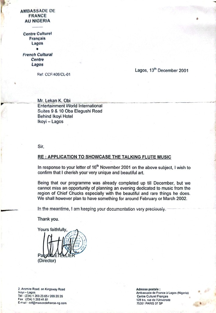 Alliance Française — Programme Correspondence